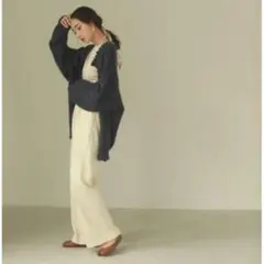 トゥデイフル　ローゲージニット　カーディガン　y2k ダメージ加工 ウール100