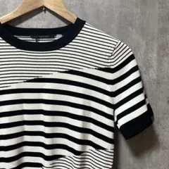 タグ付き　未使用　T TAHARI ストライプ 半袖ニット S/P 訳あり