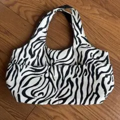 ゼブラ柄トートバッグ