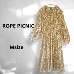 美品ROPE' PICNIC ロペピクニック 花柄 ロング ワンピース 長袖