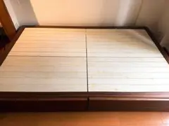 無印良品　木製ベッドフレーム　セミダブル　オーク