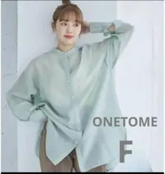 onetome ワントゥミー シースルーシャツ 長袖 F 透け感　シアー✨