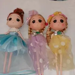 プリンセス ミニ人形 3点セット