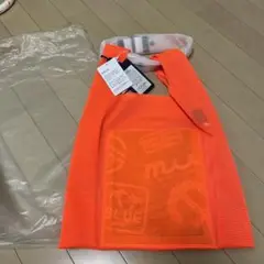 オレンジ メッシュ トートバッグ エコバッグ　未使用