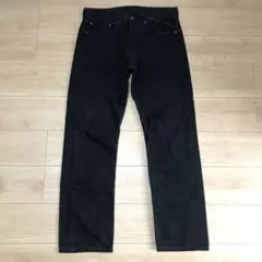 美品 Levi's 505 ブラックデニム 後染 リーバイス W34 L32