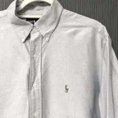 【Ralph Lauren】Lサイズグレー 長袖シャツシャツ