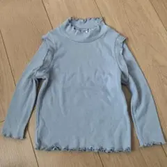 フリル付き長袖カットソー