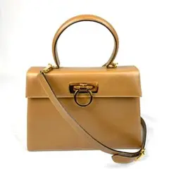 Salvatore Ferragamo レザー ガンチーニ 2WAY バッグ