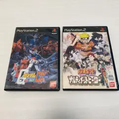 [2本セット]ガンダム連邦vsジオン／NARUTOナルティメットヒーロー PS2