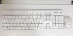 Logicool キーボード マウス 白 セット MK295OW