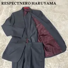 【美品】リスペクトネロ はるやまセットアップスーツ シルク混 Y7 XL