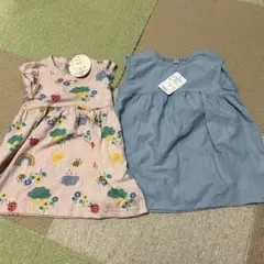 新品　西松屋　ワンピース　二枚セット　90cm