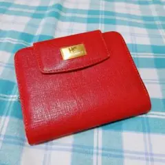 確実本物＊HIROKO　KOSHINO　ヒロココシノ　Wホックガマ口財布