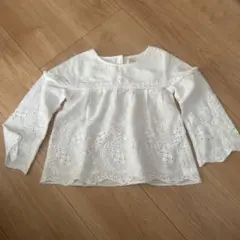 Zara Girls ホワイト刺繍トップス 4サイズ