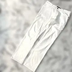 美品☆アーケード　ゴルフパンツ　ホワイト スリムフィットパンツ Mサイズ