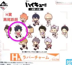 ハイキュー!! ～全国への道～　H賞 ラバーチャーム　黒尾鉄朗　一番くじ