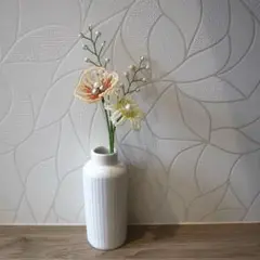 （ No.27 ）ビーズフラワー　オレンジ×イエロー　一輪挿し　ミニブーケ　花束