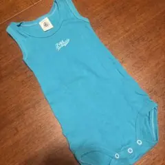 【美品】プチバトー　ノースリーブロンパース　6m