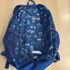 Coleman キャンプ柄 リュック ネイビー