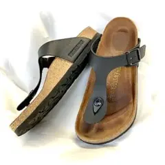 BIRKENSTOCK ビルケンシュトック ギゼ 黒 35 サンダル