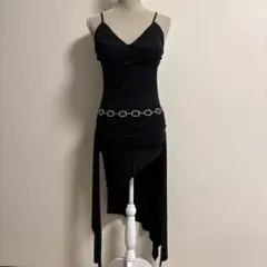 ベリーダンス用レースキャミトップス(パッド付き)(ブラック)