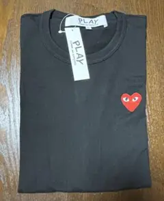 【未使用】プレイコムデギャルソン Tシャツ メンズ Lサイズ黒 赤ハート