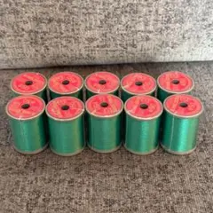 【新品】KING STAR ミシン糸 #50 グリーン250m 10個セット