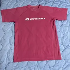 phiten ファイテン　tシャツ　半袖　ピンク　サイズM