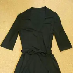 【希少/ブランド撤退/定価3万】ナチュラルビューティー カシュクールワンピース