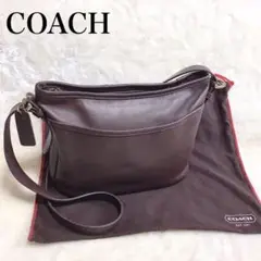 【良品】COACH オールドコーチ グラブタンレザー ショルダーバッグ