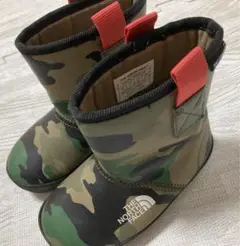 美品　THE NORTH FACE カモフラージュ ベビー　キッズ　長靴　15