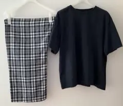 【美品】無印良品 二重ガーゼ半袖ルームウェア XL