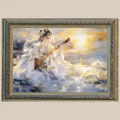 商売繁盛・学問の成就✨弁財天✨No.41【開運•絵画風•ヒーリングアート】