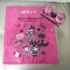 ハッピーくじマイメロ＆クロミB賞トートバッグとG賞缶バッジSET