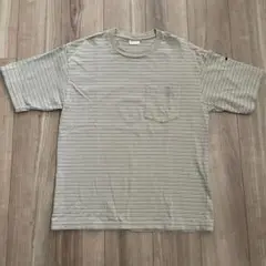【美品】ORCIVAL/オーシバル クルーネック ポケットボーダーＴシャツ