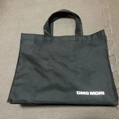 DMG MORI ブラックトートバッグ 約33cm x 27cm
