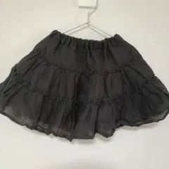 BeBe黒いフリル付きミニスカート
