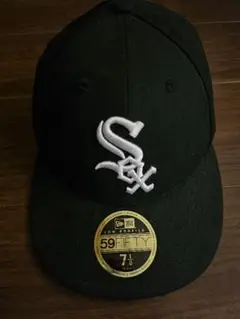 NEW ERA　ニューエラ ホワイトソックス キャップ 7 1/8 黒