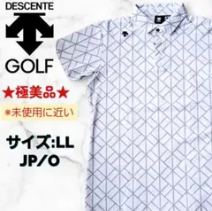 ★極美品★DESCENTE GOLF デサントゴルフ 半袖ポロシャツ 白 LL