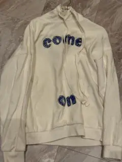 SKULLHONG クリーム色 フード付きパーカー サイズ12