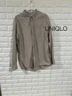 UNIQLO ストライプ ボタンダウンシャツ Lサイズ