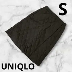 『UNIQLO ユニクロ』　スカート　フリース　キルティング　緑　Sサイズ