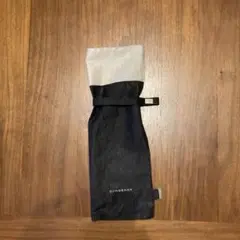 BURBERRY 折りたたみ傘 黒/ベージュのカバー