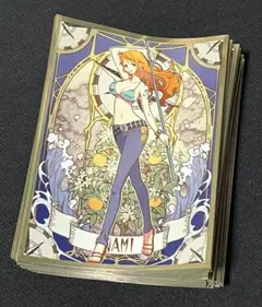 【美品】ワンピースカードゲーム スリーブ ナミ 60枚 混沌の女神様