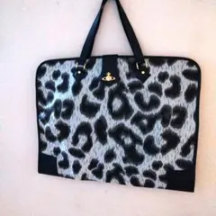 vivienne westwood スーツ収納ケースバッグ レオパード 黒