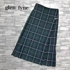 glen fyne グレンファイン スコットランド製 ラップスカート チェック