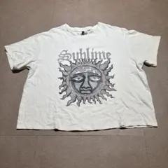 Sublime サブライム　Tシャツ　半袖　白　バンド　レディース　XL