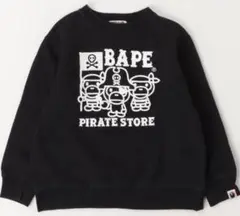 エイプ　トレーナー 120㎝ A BATHING APE アベイシングエイプ トレーナー 総柄 120 - メルカリ