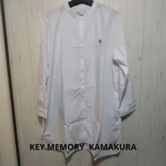 KEY MEMORY 鎌倉発ファッションブランド ホワイト 長袖ロングブラウス