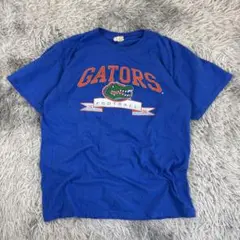 90sフロリダ大学カレッジヴィンテージTシャツ/USA製/ビッグプリント/ブルー
